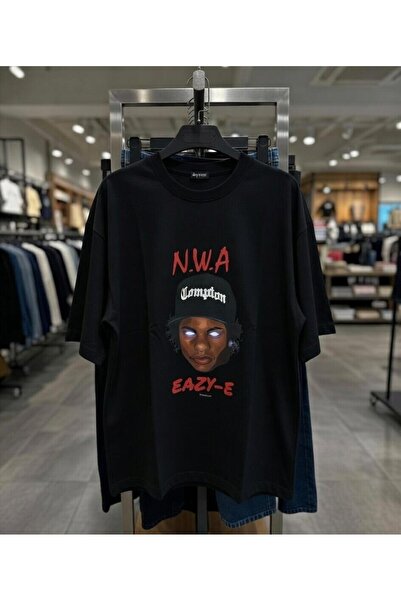 playwear N.W.A Işık Eyes Printed 100% Cotton Regular Fit Crew Neck T-Shirt
