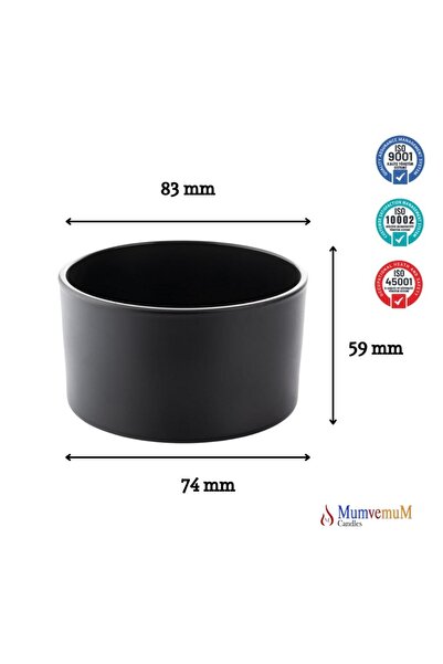 İV BLUE PURPLE 6 Pieces Black Exterior Painting Oval Glass Cups - Filling Sui...