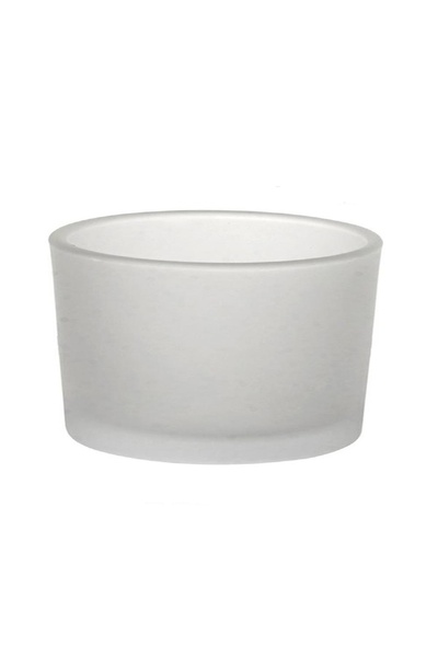 İV BLUE PURPLE 6 Frosted Oval Glass Cups - Suitable for Filling 3