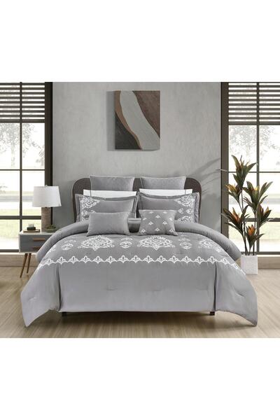 Ghaiboba Royal Embroidered Bedspread Set, 10 Pieces, Coma Style - Model 31
