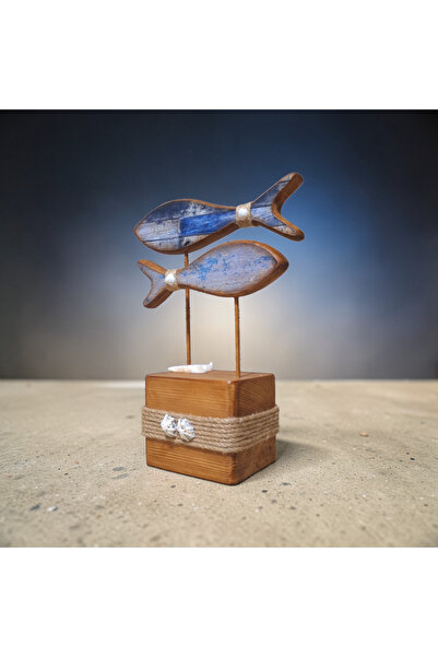 Buket Dekoratif Ahşap Balık Figürü