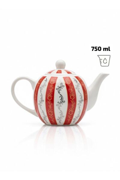 Afaq Red traditional ceramic teapot