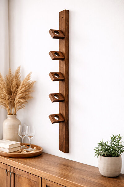 KÜTÜKhouse Wooden Shelf Bottle Stand Set of 6