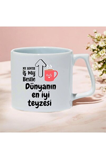kubdekor The World's Best Aunt Written B Printed Luxury Mug Cup