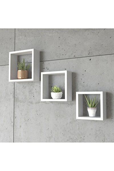 BANABİ 3 lü kare raf