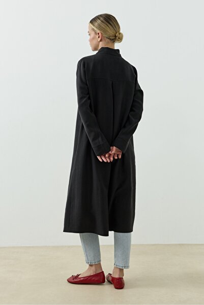 QANU Tokalı Elite Gömlek Siyah