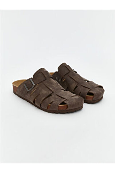 LC Waikiki Modanova Sezon Brown Suede-Look Men's Slipper