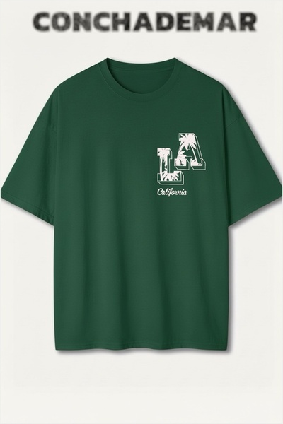 Vordevia Los Angeles Printed Premium Oversized Cotton Lu T-Shirt