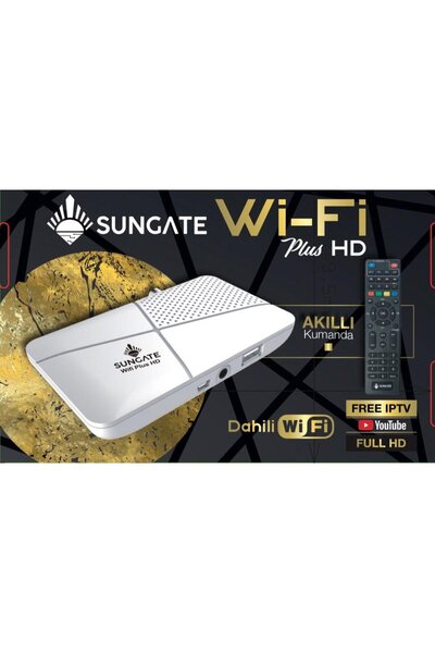 Sungate Wİ-Fİ PLUS HD Uydu Alıcı Mini Full Hd Dahili Wifi Youtube Iks Hediye ...