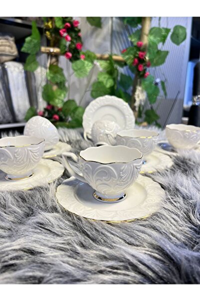 moontime alaçatı İpek Porselen Türk Kahvesi Fincanı, şık ve zarif tasarım