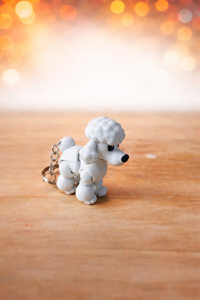 Şahi Workshop 3D Poddle Şekilli Dekoratif Anahtarlık-Charm-Çanta Süsü
