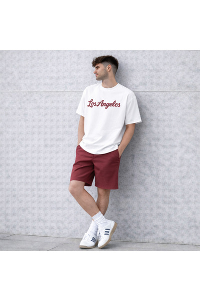 LEONE KOLEKSİYON Men's Los Angeles Printed Shorts Set Summer Comfortable Fit ...