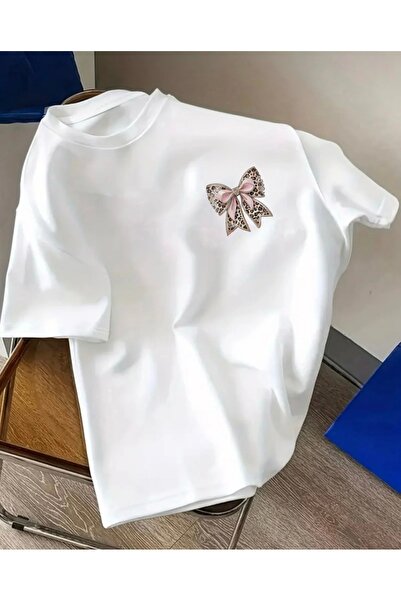 FUFLUNS ΜΠΛΟΥΖΑΚΙ OVERSIZE ΜΕ ΣΤΑΜΠΑ ΡΟΖ ΛΕΟΠΑΡ ΚΟΡΔΕΛΑΣ, UNISEX ΓΥΝΑΙΚΕΙΟ/ΑΝ...