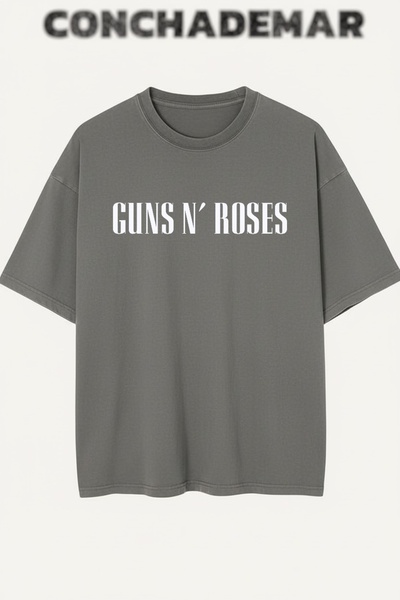 Vordevia Guns N' Roses με τύπωμα Premium oversized Βαμβάκι lu T-shirt