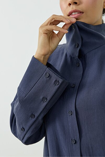 QANU Elara Gömlek Lacivert