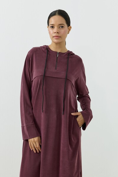 QANU Aerın Uzun Sweatshirt Mürdüm