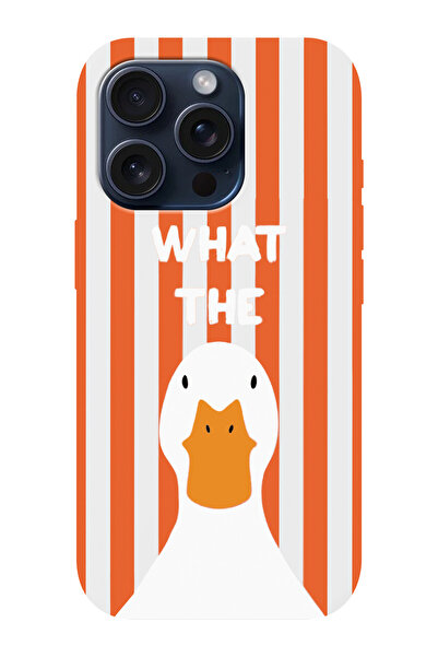 shoptocase iPhone 15 Pro Compatible What the Duck Patterned Microfiber Inside...