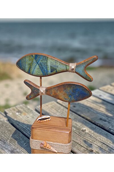 Buket Dekoratif Ahşap Balık Figürü