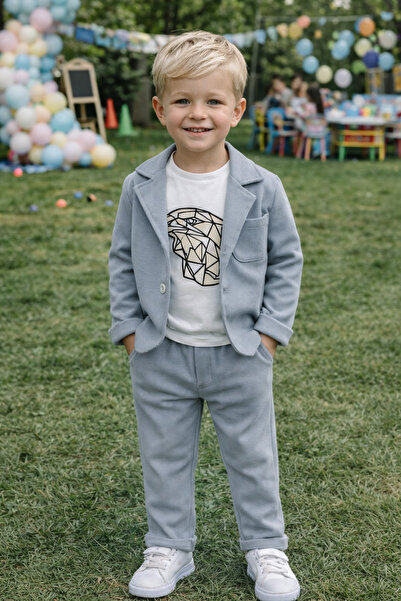 Yalçınoğlu Kids Soft-Textured Boy's Suit 3-6 Years Old I Stylish Comfortable ...