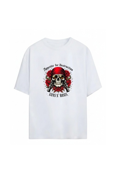 SVART WEAR Guns N' Roses Printed Unisex Oversized 100% Cotton Pack T-Shirts