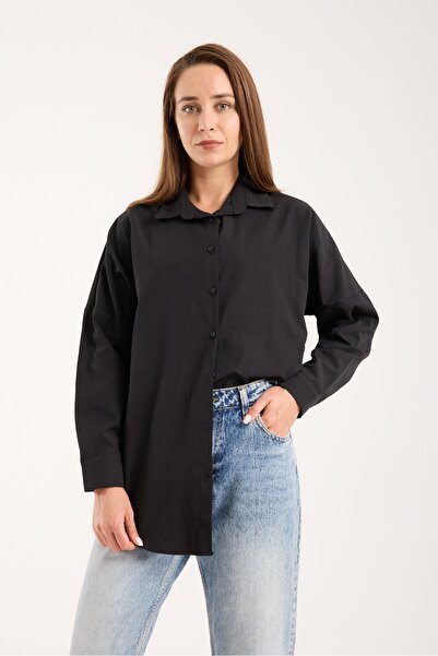 Modazeyosh Women's Oversize Long Basic Shirt