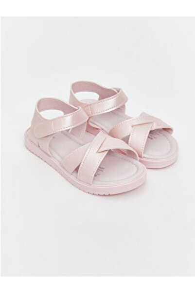 LC Waikiki Modanova Sezon Pink Cross-Strapped Girls' Sandals