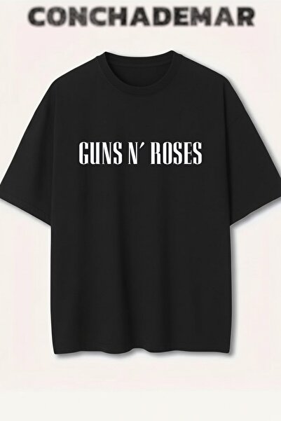 Vordevia Guns N' Roses με τύπωμα Premium oversized Βαμβάκι lu T-shirt