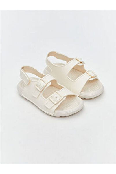 LC Waikiki Modanova Sezon Ecru Velcro Girls' Sandals