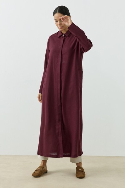 QANU Arden Gömlek Bordo