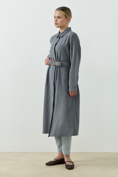 QANU Tokalı Elite Gömlek Füme