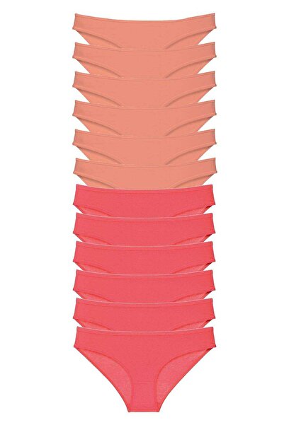 Mestore طقم سراويل داخلية نسائية من الليكرا مكونة من 12 قطعة باللون الفوشيا