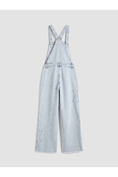 LC Waikiki Star Embroidered Girl's Jean Salopet