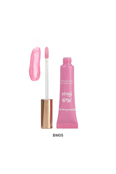 Makeover22 أحمر خدود سائل غير لامع مع لون وردي فقاعات BM05