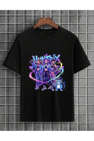 lovver Kpop Demon Hunters Huntrix Rumi Zoey Mira Designed 100% Cotton Breatha...