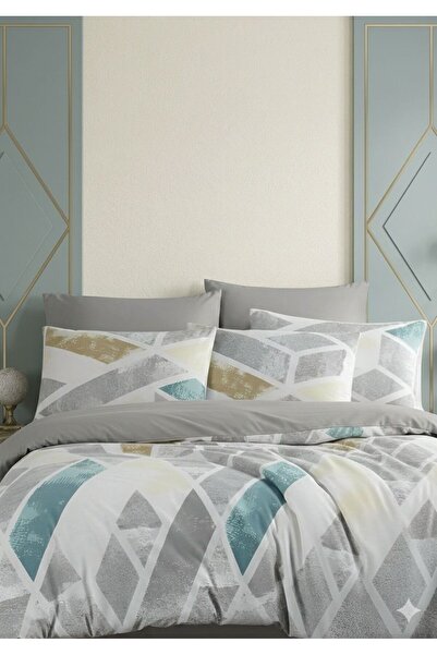 NURLATEX Battal Size Bed Sheet with Elastic Duvet Cover Set