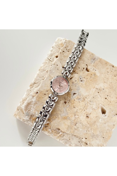 Vesce Atelier Lessi Silver Watch Pink