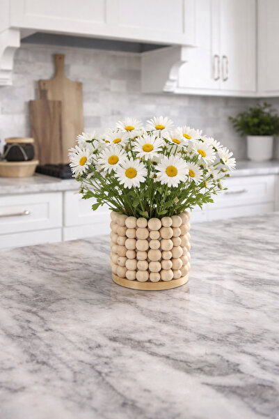 Marrone Boncuk Saksı Bohem Tarz 20 Cm