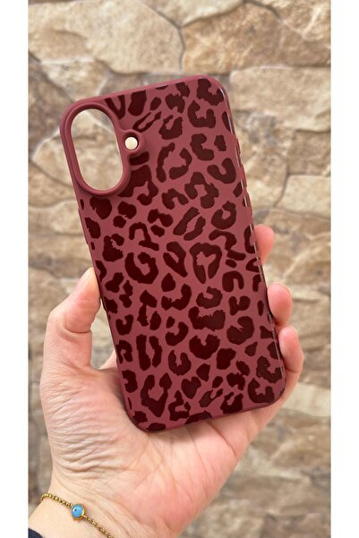 Vip Case iPhone 16 Compatible Leopard Printed Pack Silicone Shock-Absorbing C...