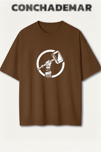 Vordevia Thor Printed Premium Oversized Cotton Lu T-Shirt