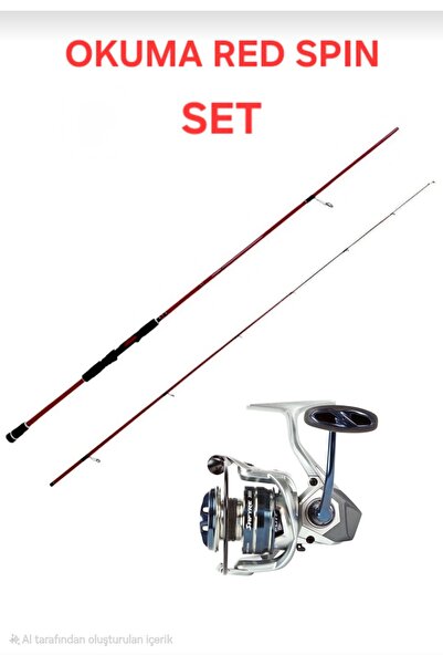 Okuma Red Spin 279cm 10-40 gr 2 Parça Spin Olta Kamışı+Okuma Safyre SF-4000A ...