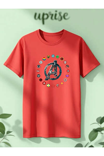 Vordevia Răzbunătorii Invincibili cu imprimeu bumbac lu supradimensionat tricou