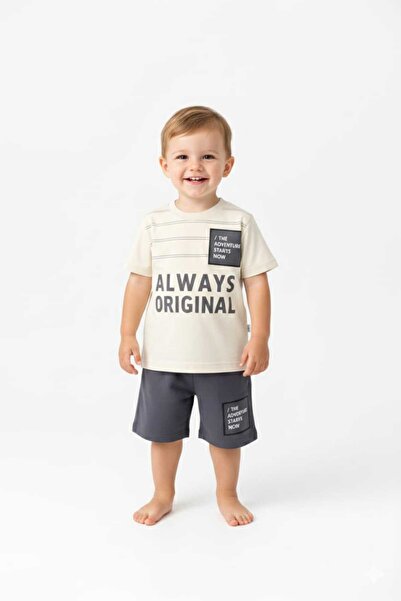 McA all inclusive Boy's Always Printed Summer Top and Bottom Set