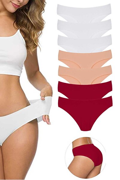 Mestore 7 قطع سراويل داخلية نسائية مرنة بدون علامات مقطوعة بالليزر S10