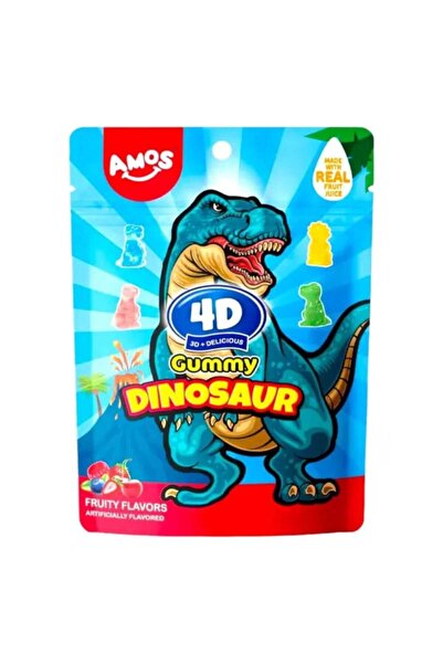 Amos 4D Gummy Dinosaur - Fruity Flavor 65g