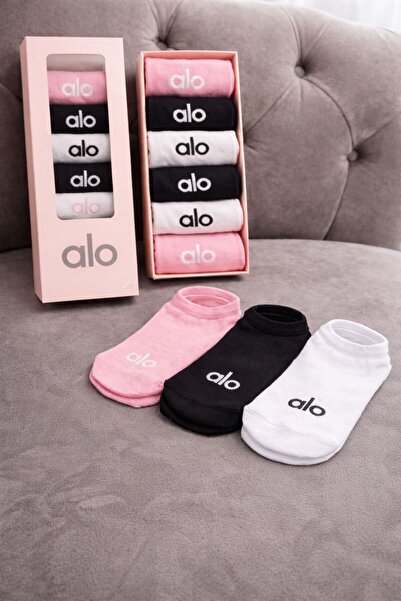 Alo Set 6 Sosete Dama Tip Ankle - Confort Maxim ,Culori Basic ,Cutie Eleganta