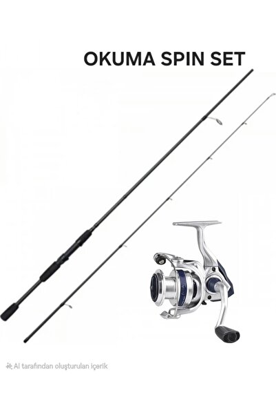 Okuma Wave Power 2,74 Cm 7-30 gr 2 Parça Spin Kamışı+ ARIA-C4000a Painting Si...