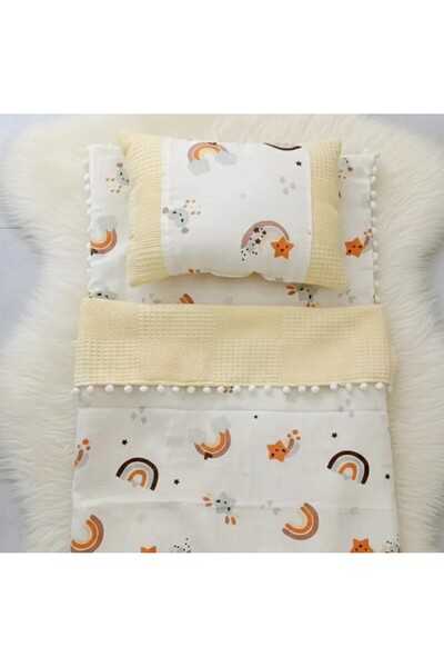 Wenaris Baby Diaper Set with Blanket, Cushion, Baby Pillow, Newborn, Crib, Ba...