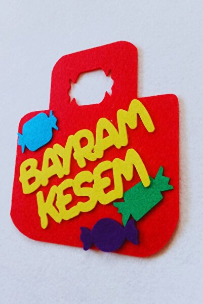 Aydede Oyunevi حقيبة العيد المصنوعة من اللباد باللون الأحمر