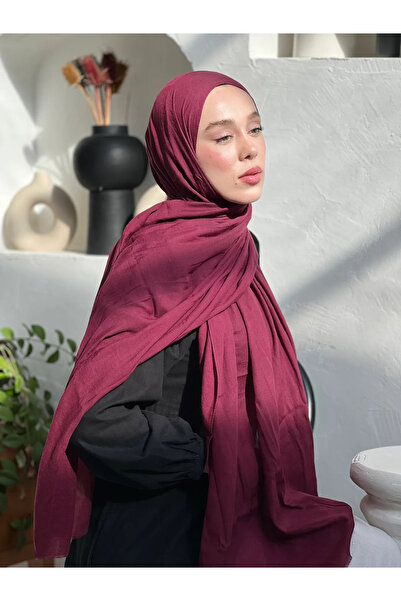 Modakaşmir Neo Pamuk Şal vişne