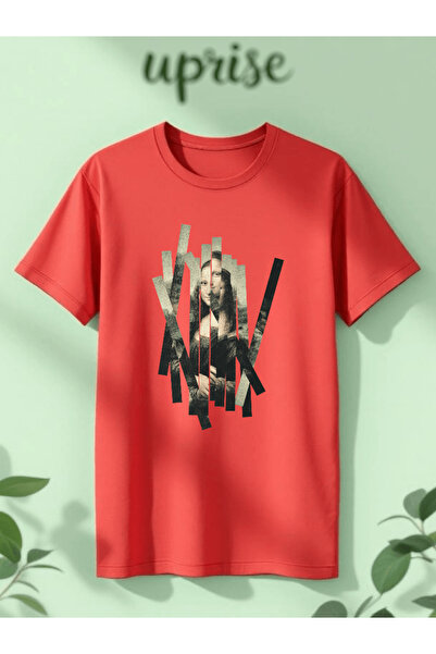 Vordevia Mona Liza Štampano Pamuk lu Oversize kroj T-shirt